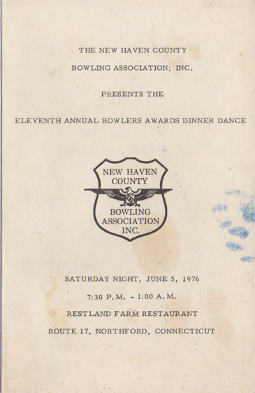 1976 Awards Dinner Booklet Cover